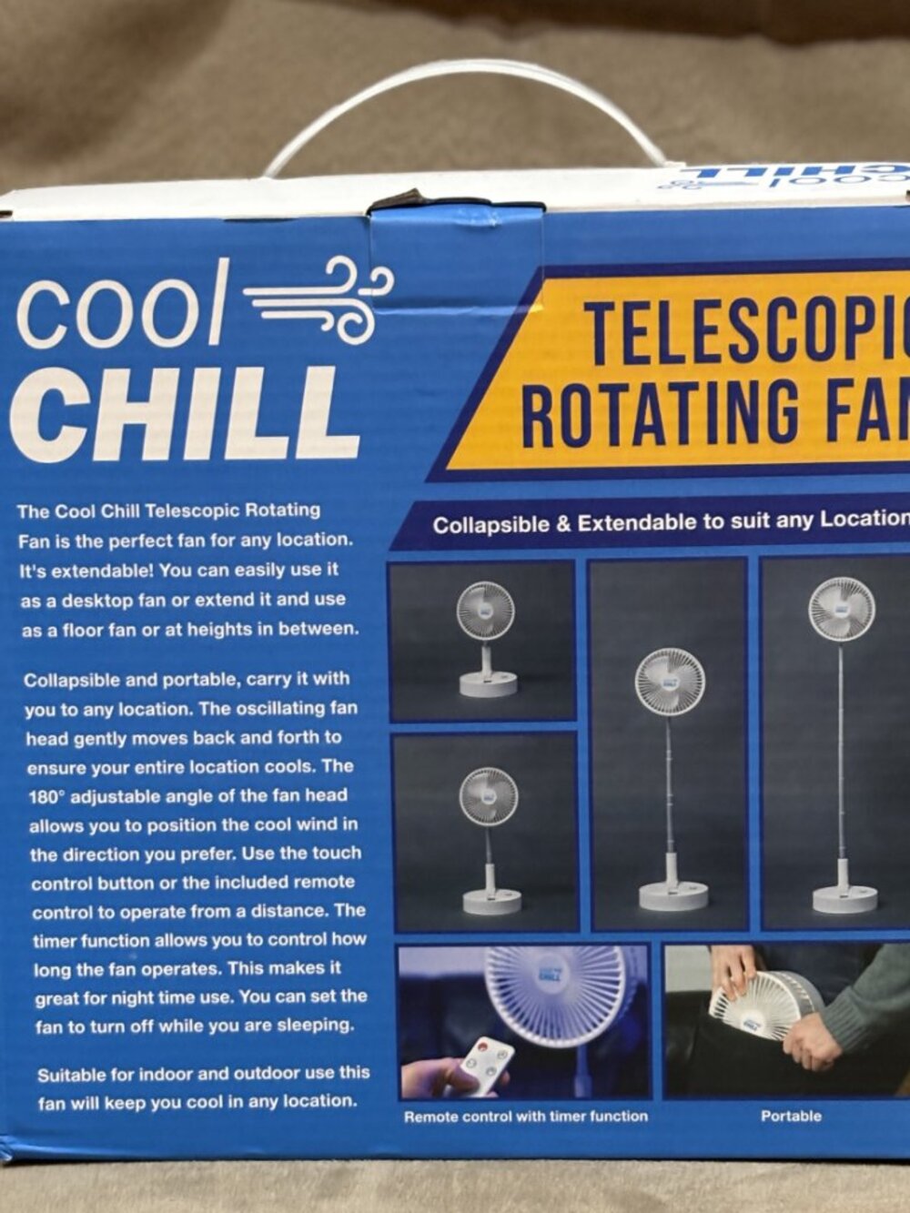 Cool Chill Telescopic Rotating Fan - Picture 6 of 7